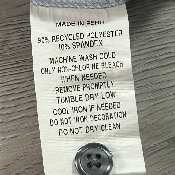 Greyson Polo Shirt Mens XL Blue Polka Dot Golf Performance Stretch Short Sleeve - Picture 9 of 10